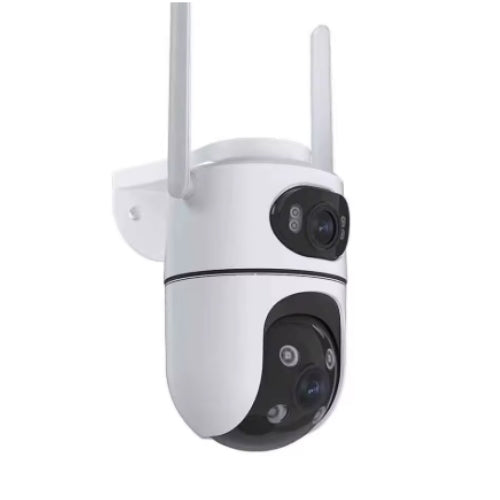 Outdoor IP Camera Smart Small White Two Lenses ICSEE App Packaging status original