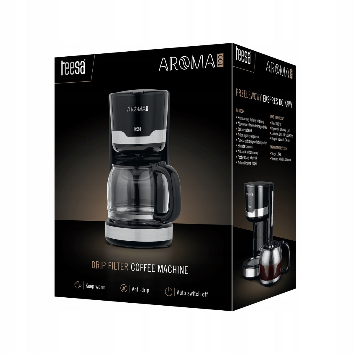 Overflow coffee maker 1,5L AROMA 100 Brand Teesa