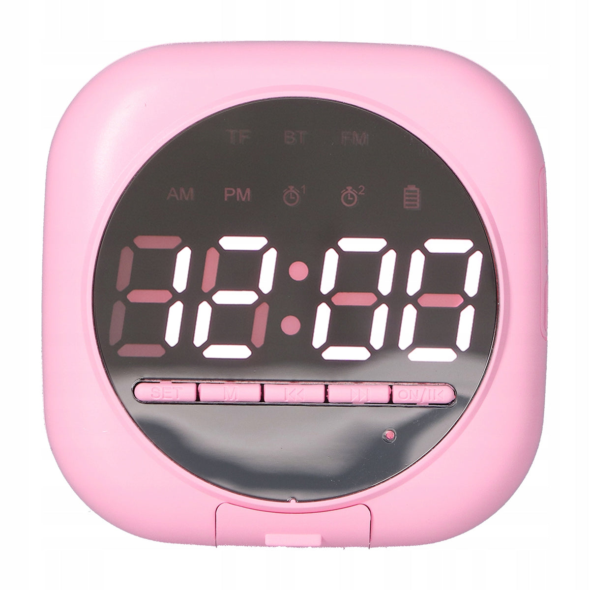 P12 Bluetooth Clock Speaker Wireless Mirror LED Portable LJ