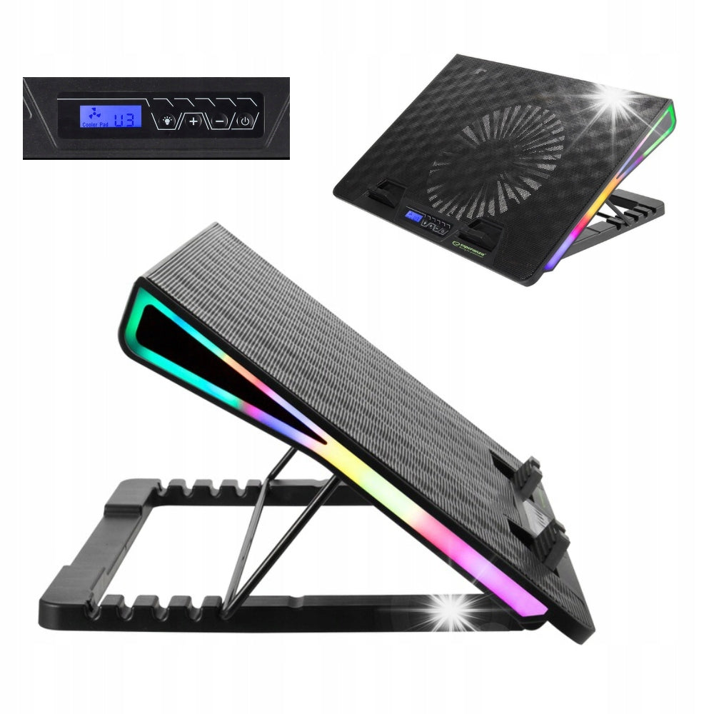 PAD COOLING STAND FOR LAPTOP HEIGHT ADJUSTMENT LED