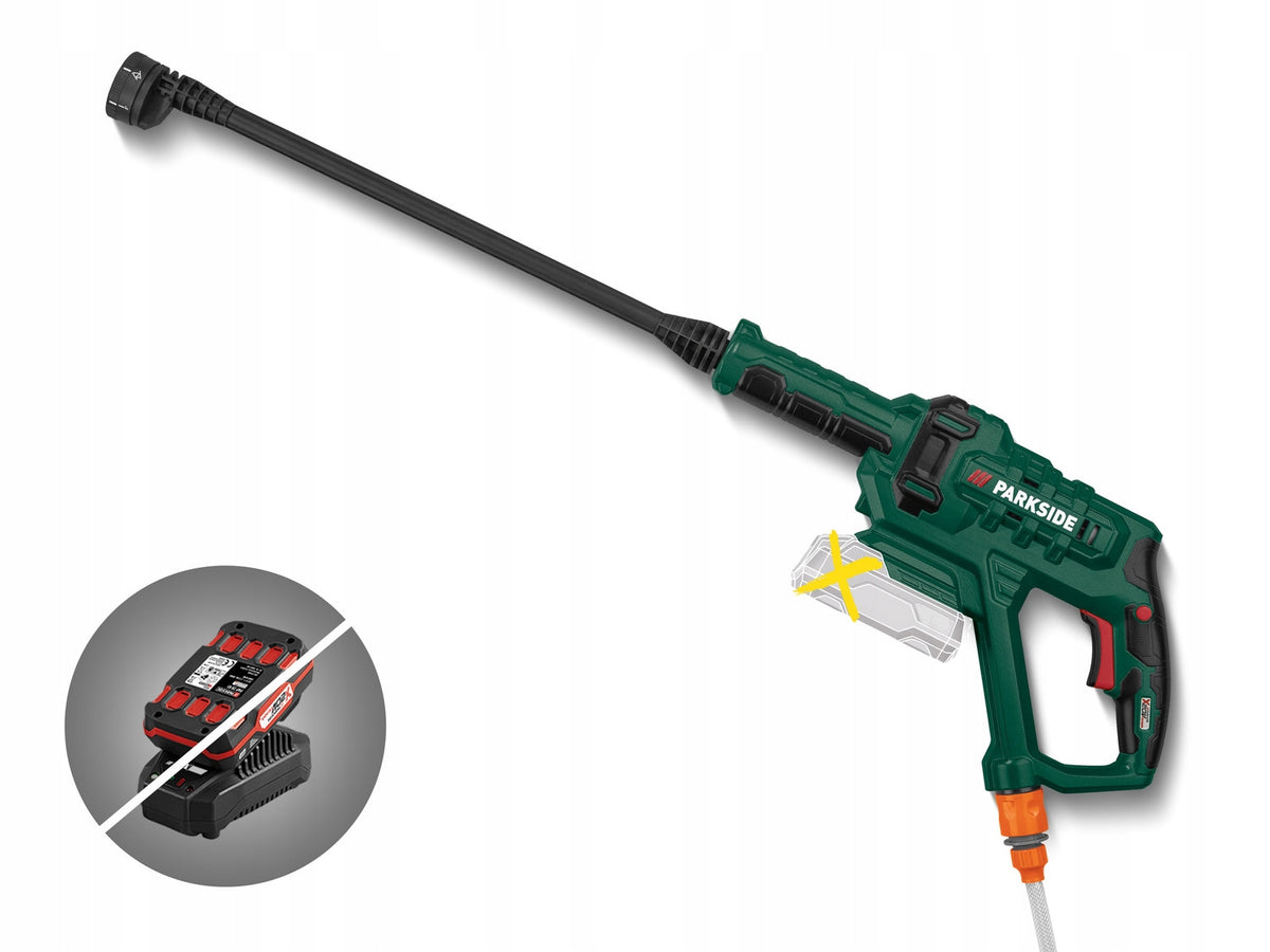 PARKSIDE Cordless pressure washer PDRA 20-Li 25 BAR PDRA 20-Li D4 Manufacturer code PDRA 20-Li B2 BEZ AKU