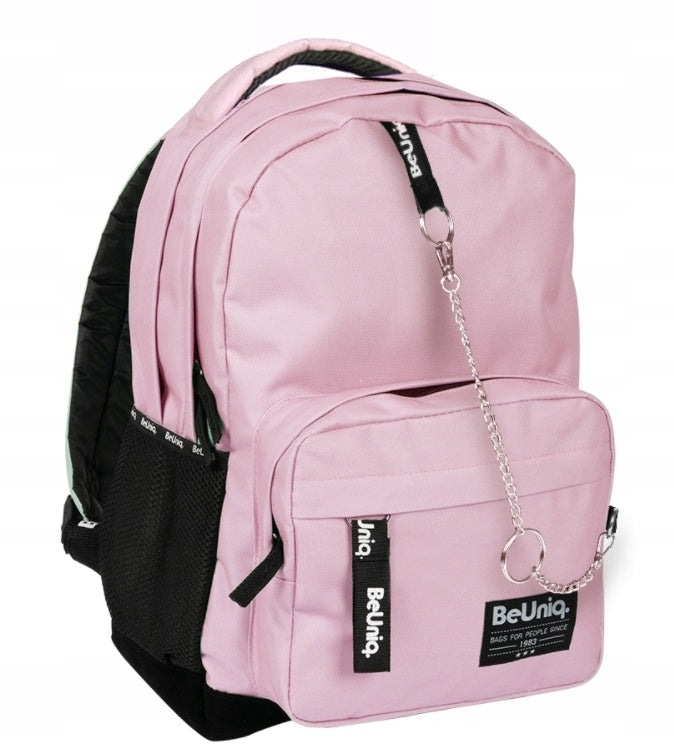 PASO BEUNIQ YOUTH BACKPACK, LIGHT PINK, CHAIN