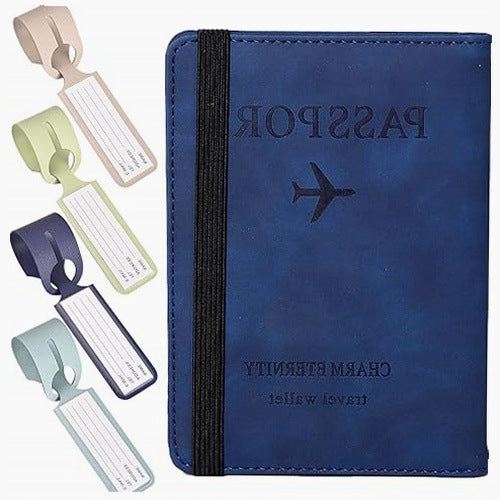 PASSPORT CASE COLORFUL RFID LUGGAGE PENDANTS SET OF 5 FOR BIRTHDAY