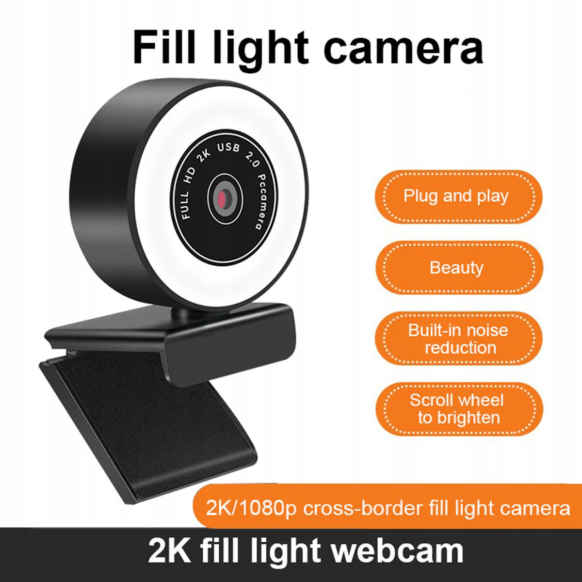 PC Webcam for Streaming HD 1080P, USB Pro Computer Web 1080p Fixed Focus Packaging status original