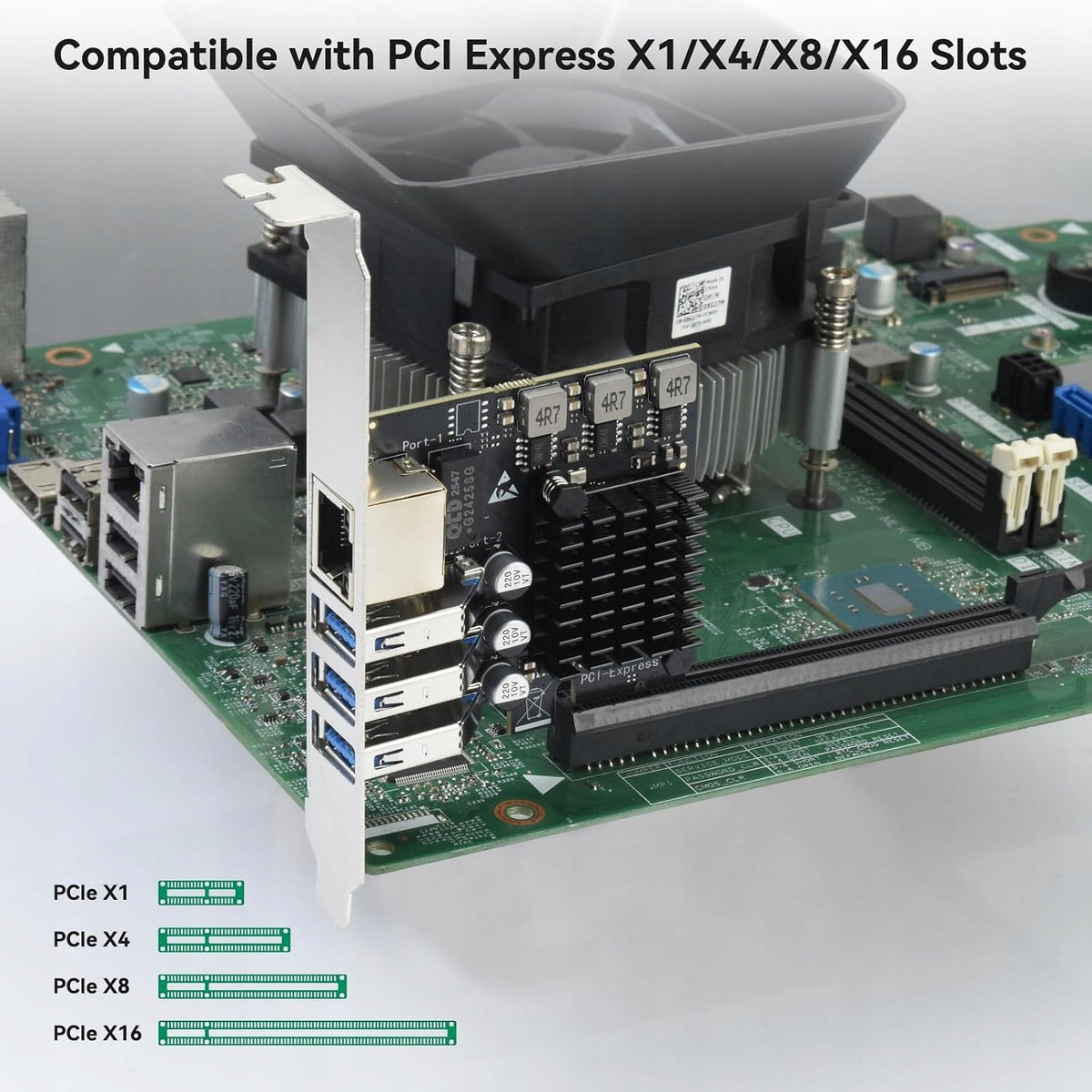 PCIE EXTENSION CARD 3X USB 3.0 + GIGABIT ETHERNET RJ45 Manufacturer Eluteng