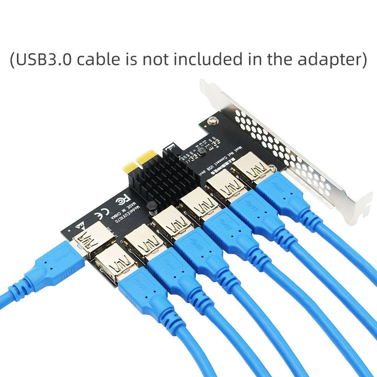 PCIe 1 to 7 PCI Express Fast Data Transmission Speed USB3.0 for Gold