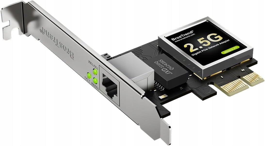 PCIe 2.5G Internal Network Card - 2.5 Gbps with Realtek PCI Express Chip
