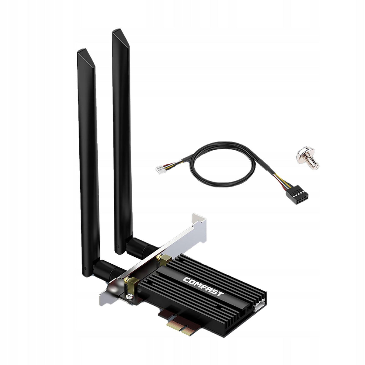 PCIe Network Card 2.4GHz 5GHz 6GHz 2400Mbps Dual Band PCI Express Network