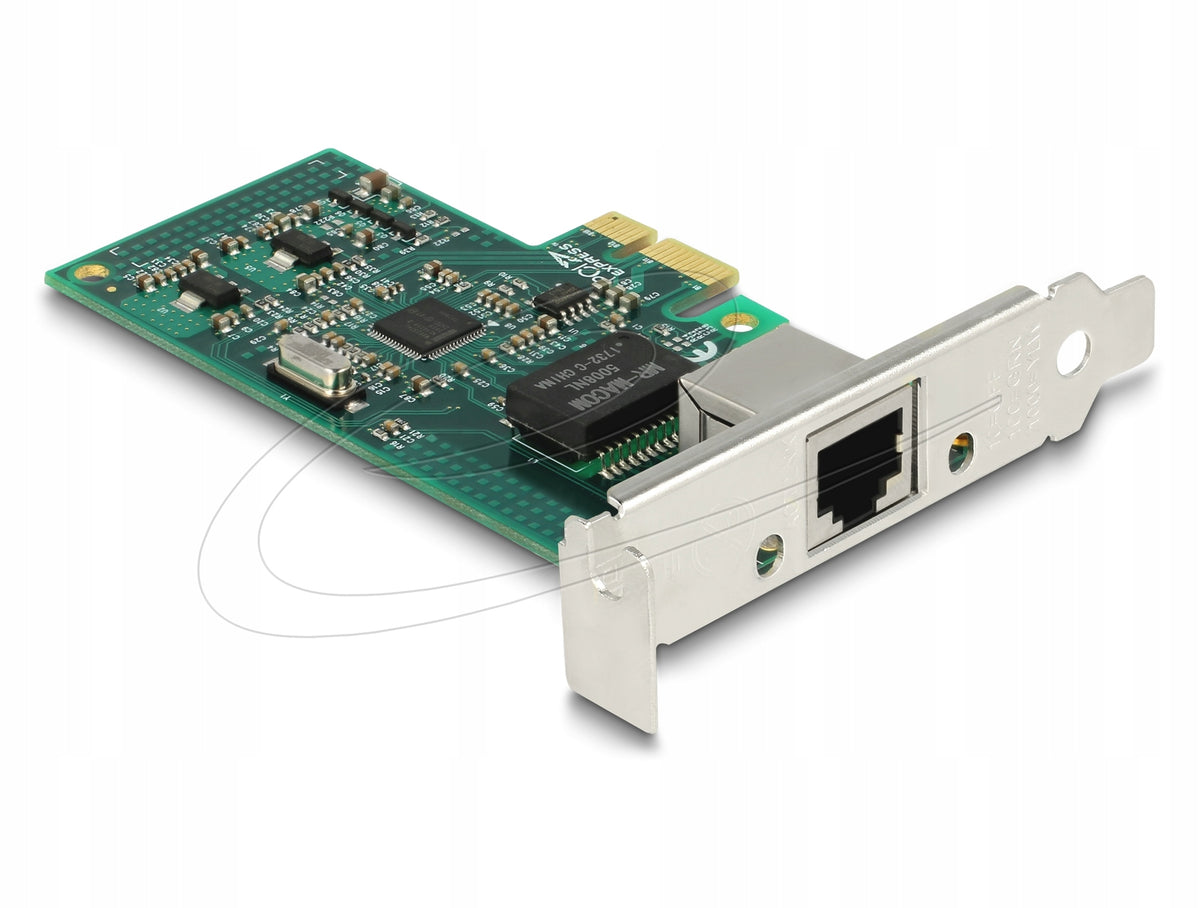 PCIe card 1x RJ45 Gigabit LAN Delock 89943 Packaging status original