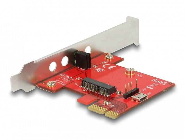 PCIe x1 1x M.2 Key E Low Profile Delock 89889 Manufacturer code 89889
