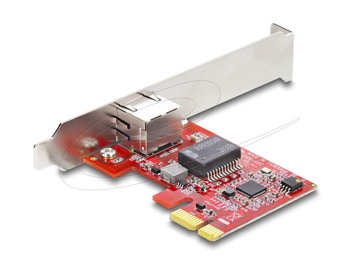 PCIe x1 1x RJ45 2,5 Gigabit LAN Intel i225 NBASE-T Low Delock 90100 Packaging status original