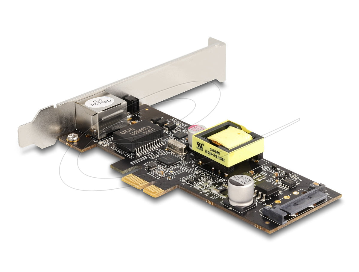 PCIe x1 1x RJ45 2,5 Gigabit LAN PoE+ Delock 88506 Packaging status original