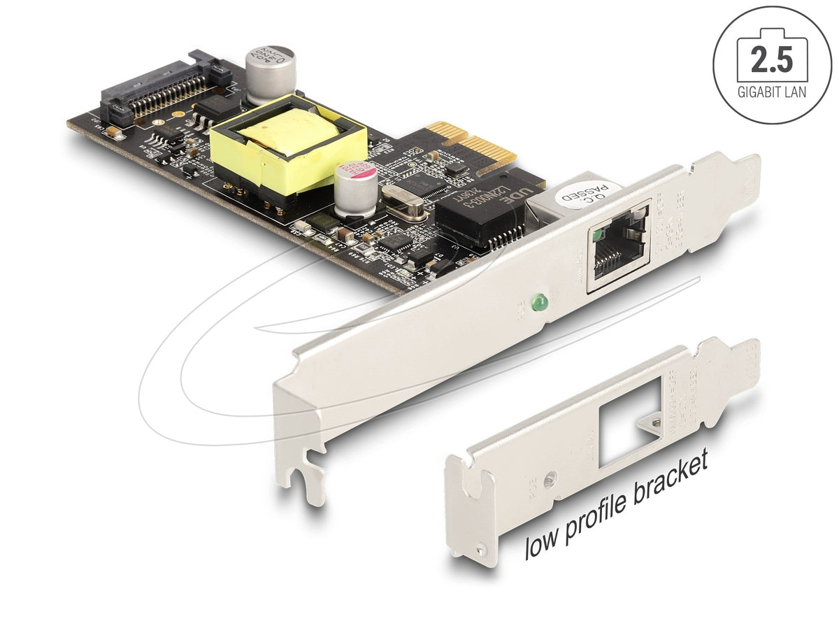 PCIe x1 1x RJ45 2,5 Gigabit LAN PoE+ Delock 88506