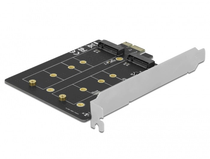 PCIe x1 2x internal M.2 Key B Delock 90432 card Packaging status original