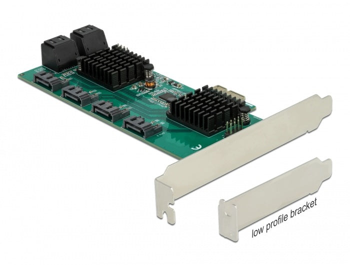 PCIe x1 8-Port SATA Low Profile Delock 90072