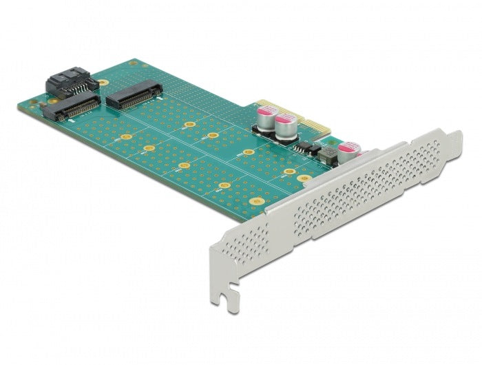 PCIe x4 1x M.2 Key B + 1x NVMe M.2 Key M Low Profile Delock 89047 Manufacturer code 89047