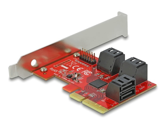 PCIe x4 6-Port SATA Low Profile Delock 89042 Manufacturer code Delock 89042