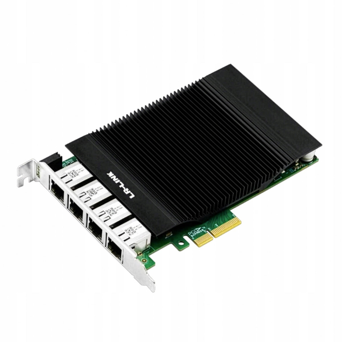 PCIe x4 Quad Port PoE Gigabit Vision Frame Grabber Card, 4x 1GbE, PTP IEEE1588