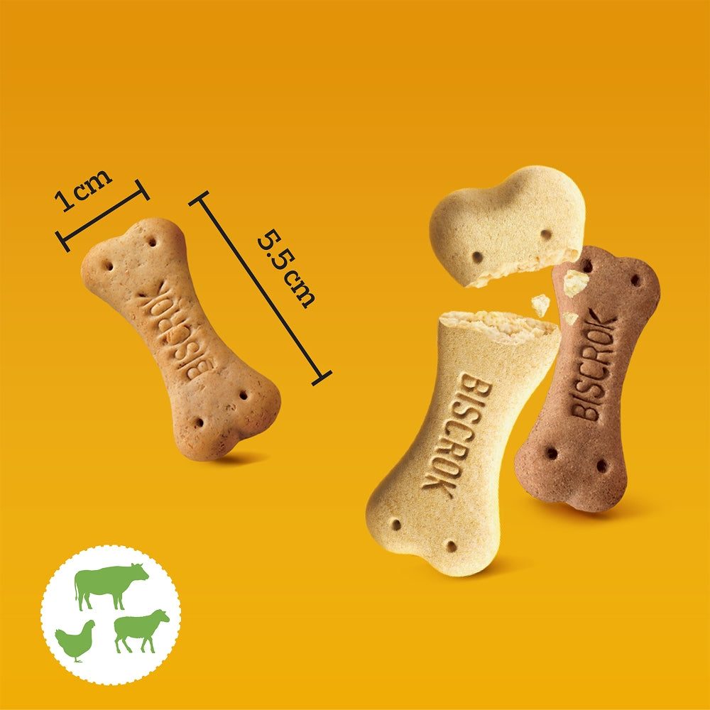 PEDIGREE BISCROK MULTI MIX - COOKIES FOR DOGS, 500G Volume 0.5 ml