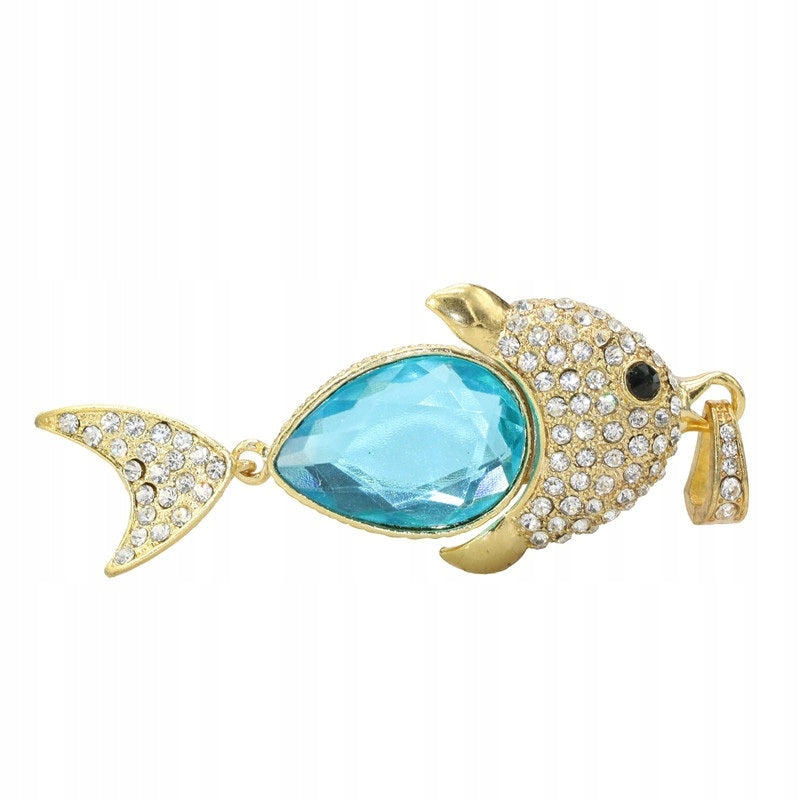 PENDRIVE GIFT TAG LARGE DIAMOND FISH 4GB