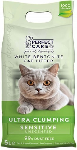 PERFECT CARE Ultra Clumping Sensitive Bentonite Litter 5l