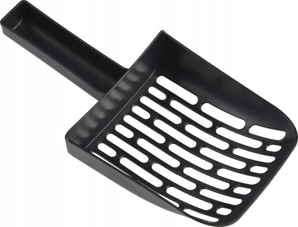 PET NOVA CAT LIFE SPATULA DUSTPAN FOR LITTER BOX, TOILET - BLACK