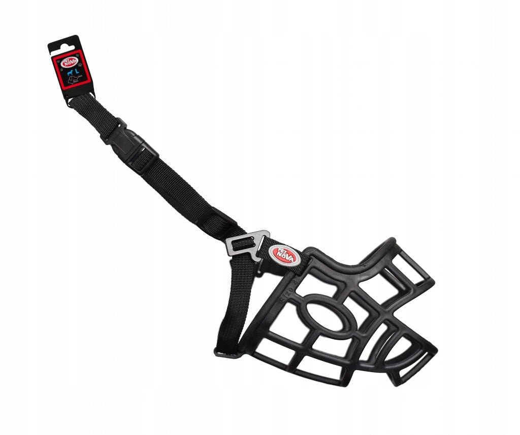 PET NOVA Plastic muzzle elastic S 29cm strap 42-57cm