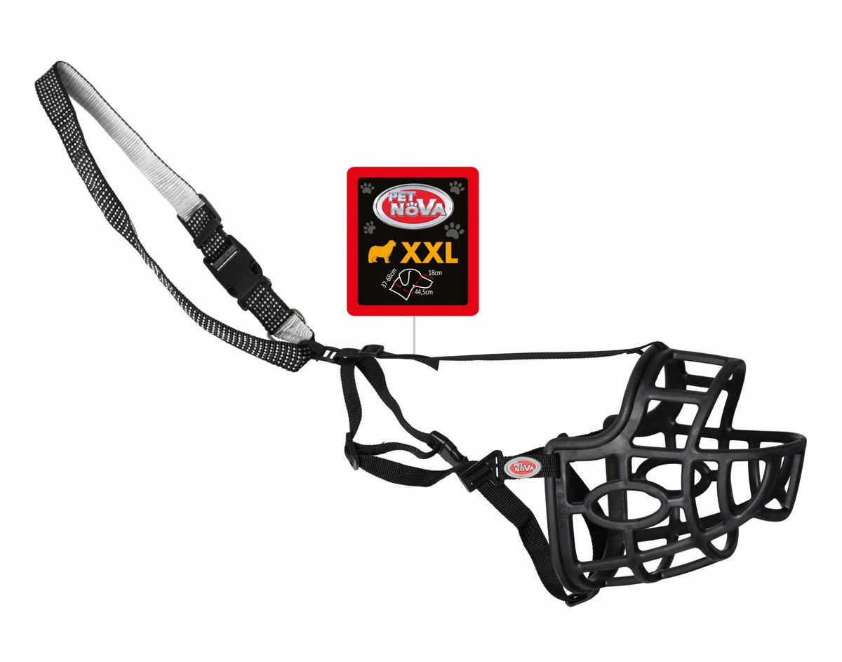 PET NOVA Plastic muzzle with XXL collar