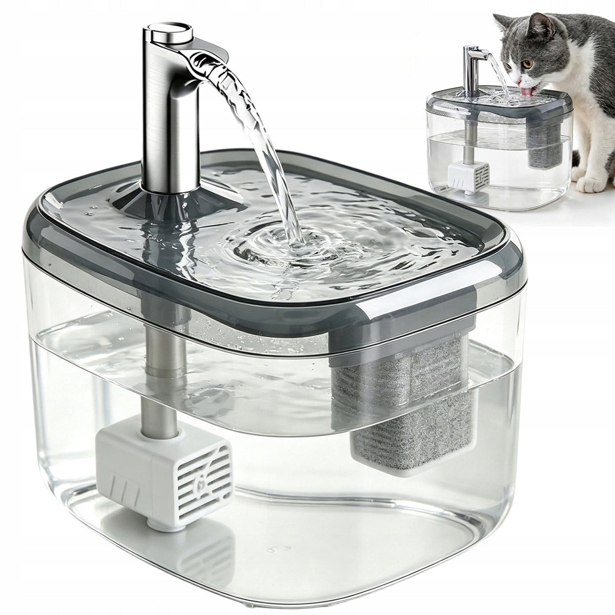 PET WATER FOUNTAIN WATER LEVEL MONITORING