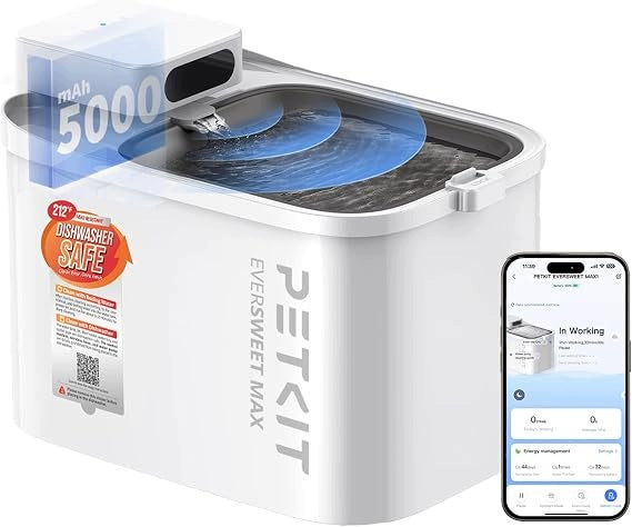 PETKIT Eversweet Max 2 Wireless Dog Cat Fountain 3L Smart