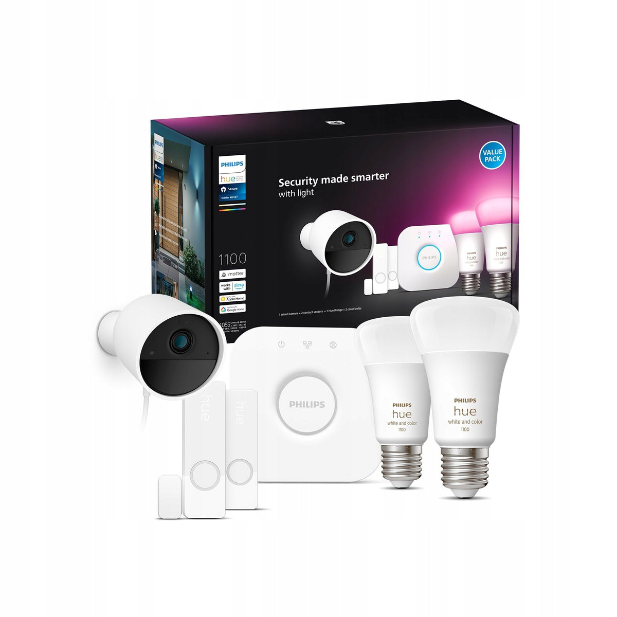 PHILIPS Hue Starter Kit Camera Sensors Lamp E27 Bridge Application