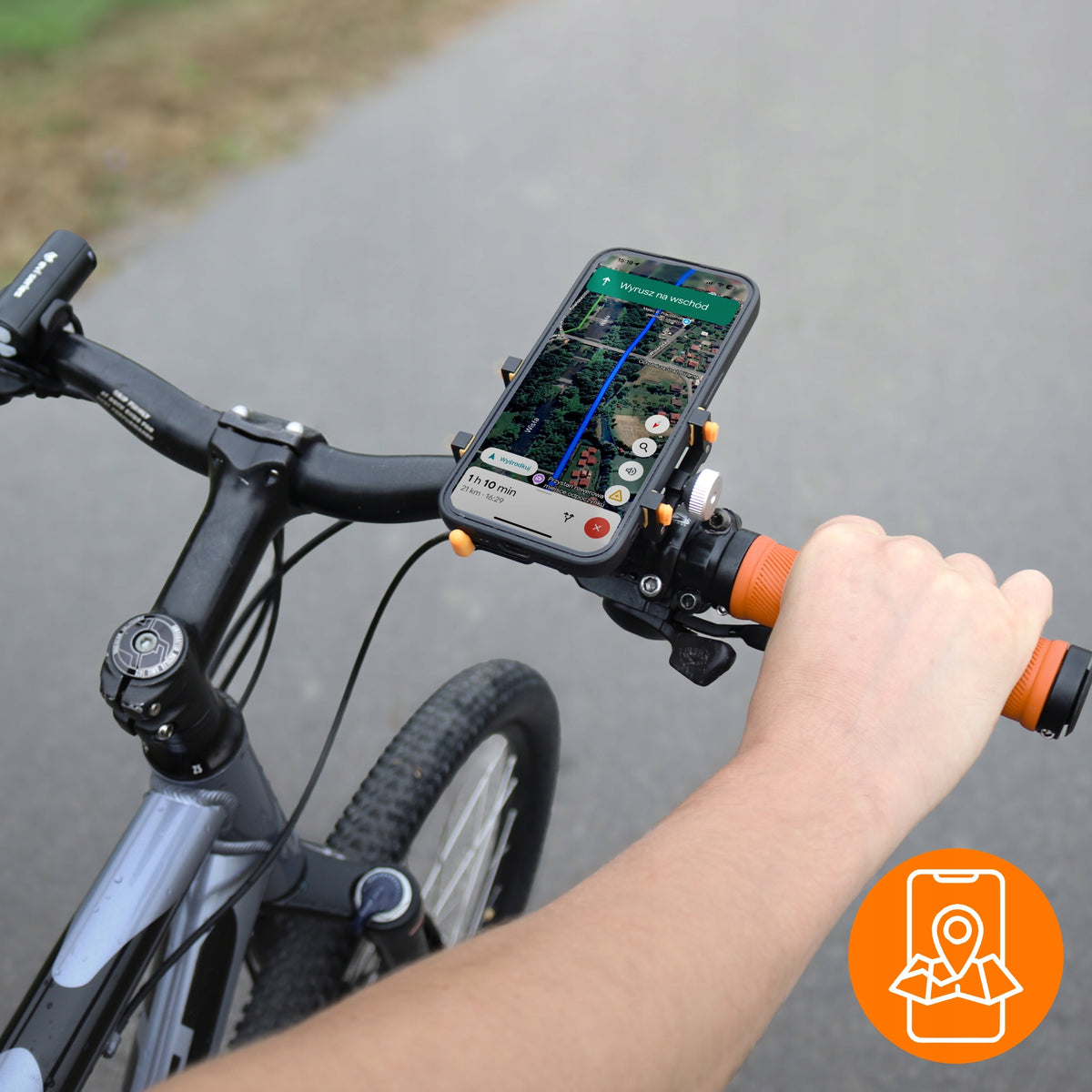 PHONE HOLDER FOR MOTORCYCLE BIKE SMARTPHONE STABLE NAVIGATION MTB ROAD Packaging status original