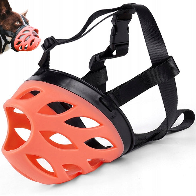PHYSIOLOGICAL MUZZLE FOR DOG ADJUSTABLE RUBBER COMFORTABLE LIGHTWEIGHT XS