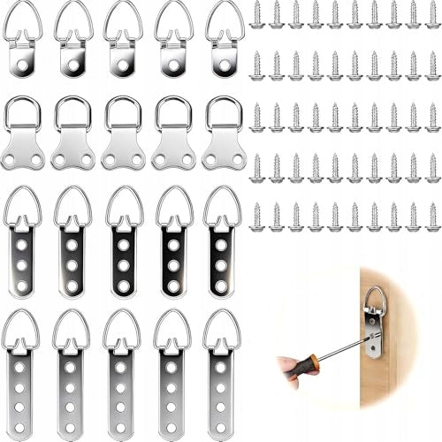 PICTURE HANGERS D RING METAL SET OF 20 PCS FOR HOME OFFICE METAL Brand no brand