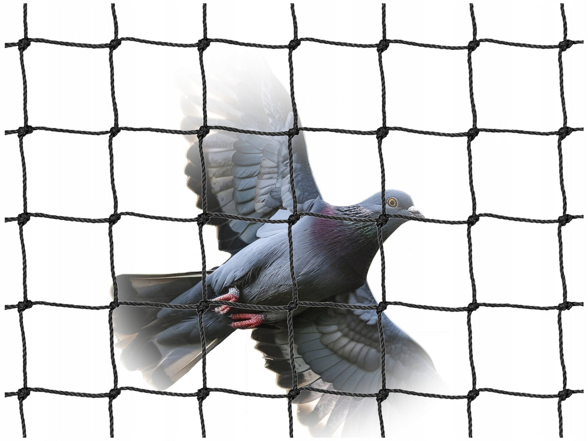 PIGEON BALCONY NET AGAINST BIRDS 50X50mm BLACK TO SIZE