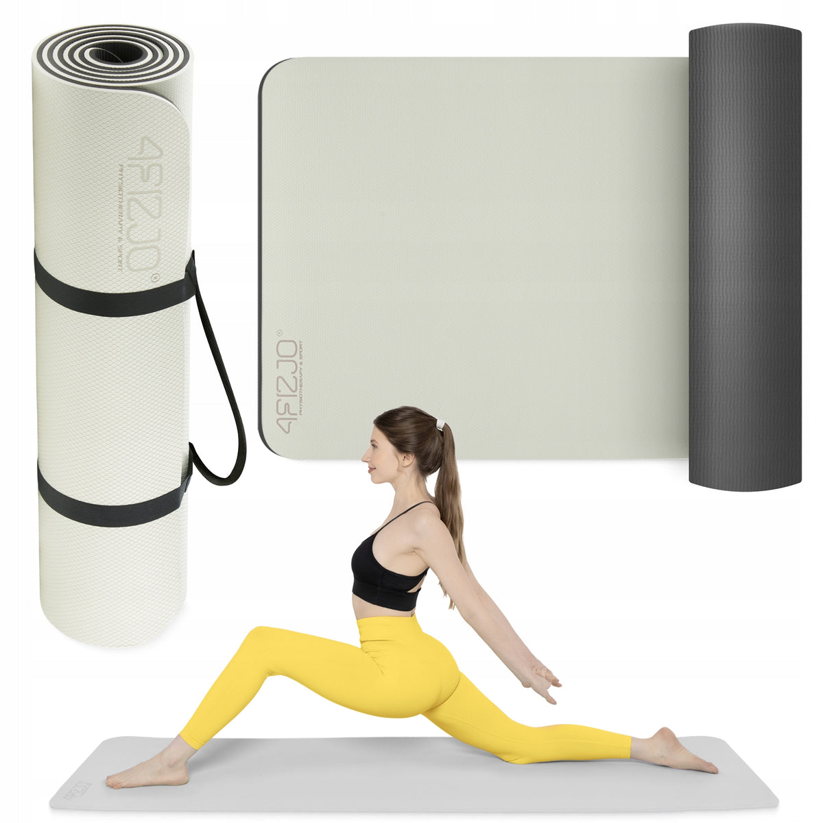 PILATES PHYSICAL YOGA TRAINING MAT NON-SLIP TPE 1CM