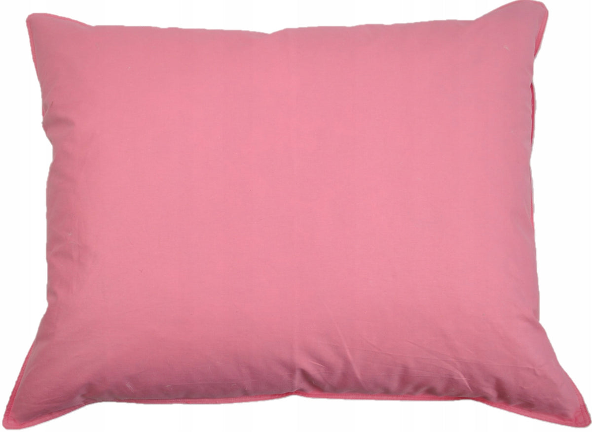 PILLOW 40X40 JASIEK WITH DART FEATHERS AND DOWN POLISH FEATHERS AND DOWN PINK
