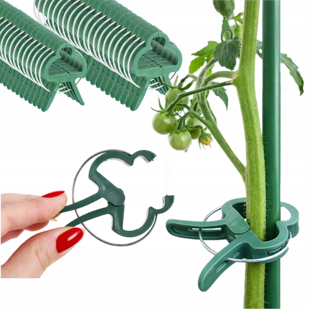 PLANT CLIPS 60 PIECES CLASPS CLIPS FOR FASTENING SHOOTS PLANT TOMATOES