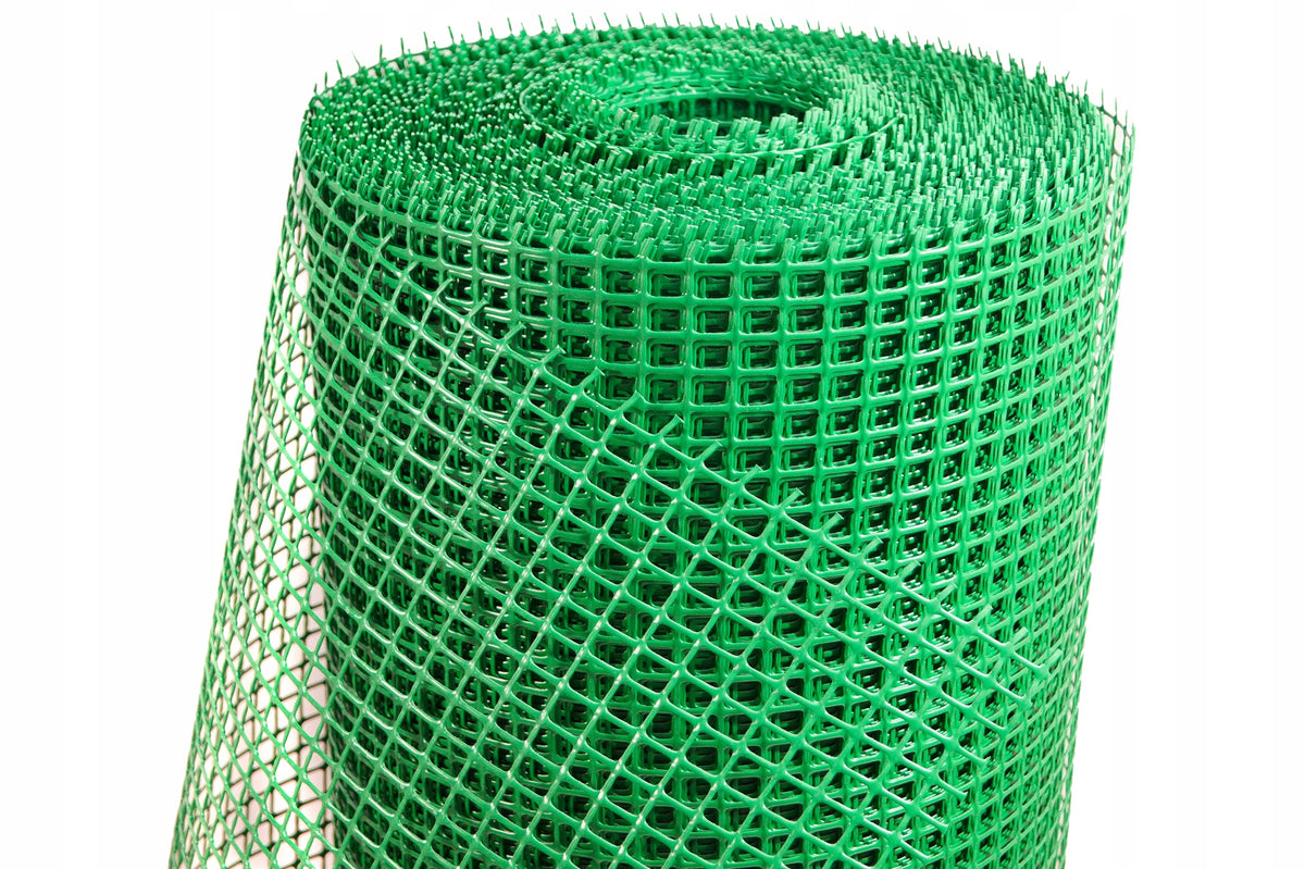 PLASTIC FENCE MESH PVC CONSTRUCTION DISCOUNT REINFORCED 1,5x50m Packaging status original