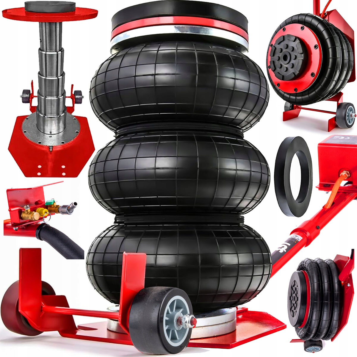 PNEUMATIC SNOWMAN LIFT 3,5T LEHMANN LEWIS 12BAR STRONG RUBBER JACK