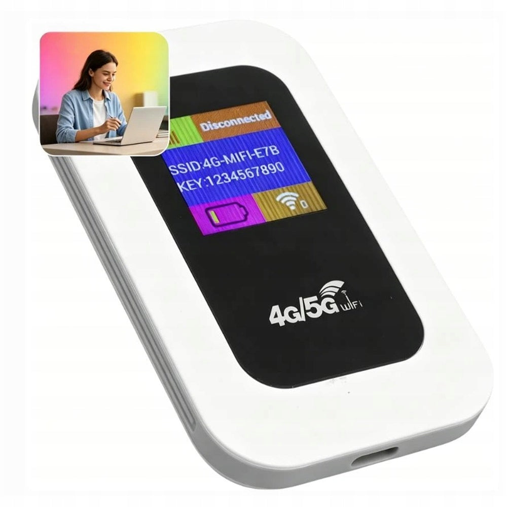 POCKET MOBILE ROUTER WIFI 4G 150MB/S PORT TYPE-C BATTERY 2100MAH