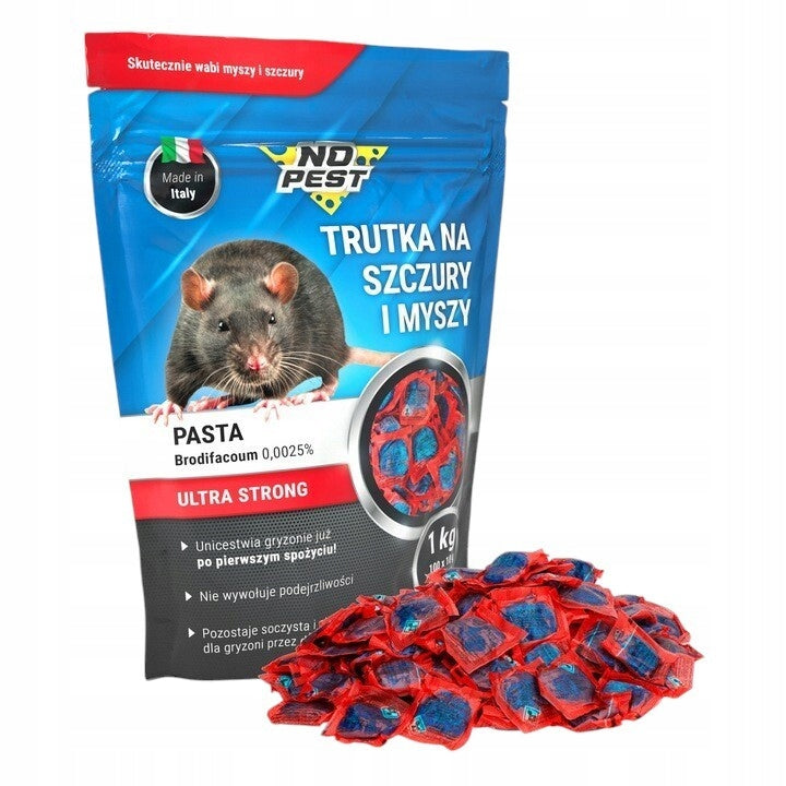 POISON FOR RAT MICE RODENTS POISON PASTE STRONG AGENT NO PEST 1KG Packaging status original