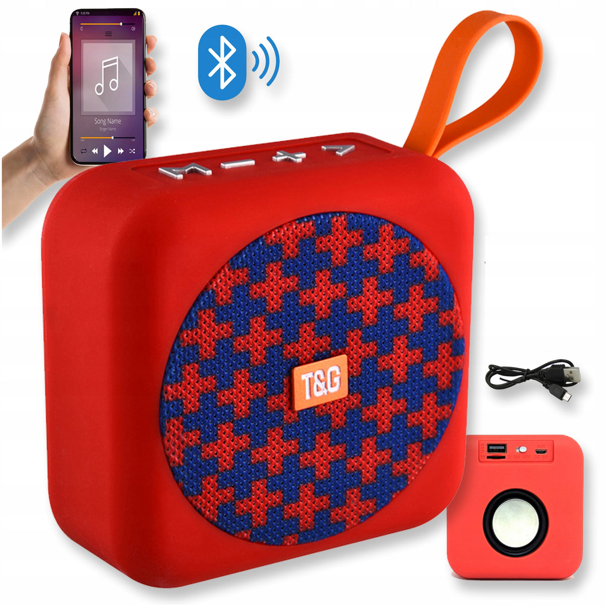 PORTABLE BLUETOOTH SPEAKER WIRELESS USB RADIO FM AUDIO CHARGE POWER