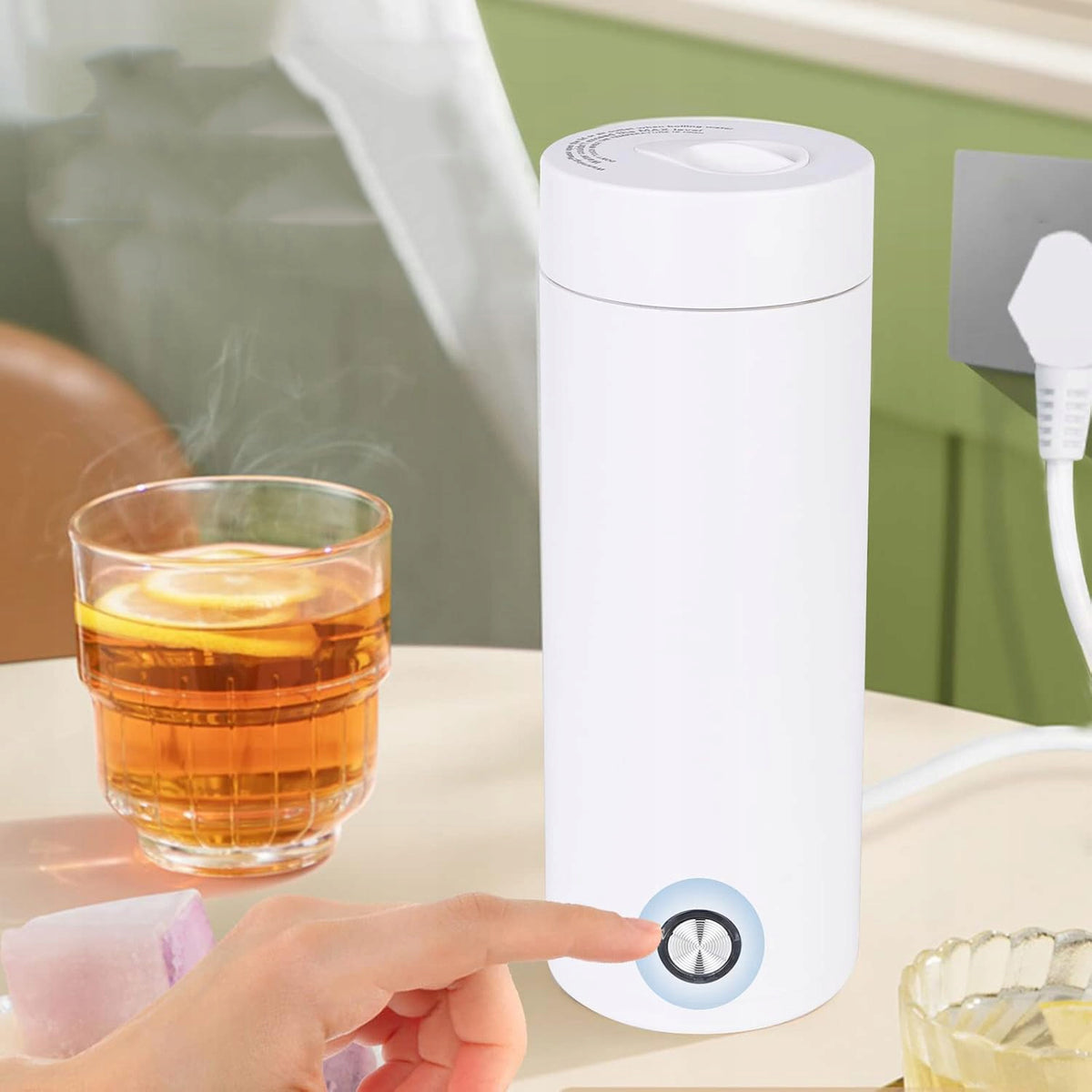 PORTABLE TRAVEL KETTLE , THERMOS, ELECTRIC KETTLE 400ML Manufacturer code WKEHG6W97H