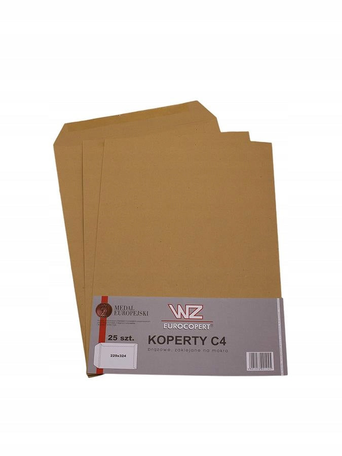 POSTAL Letter Envelope FOR SHIPPING Letters C4 Not Glued Color BROWN WZ