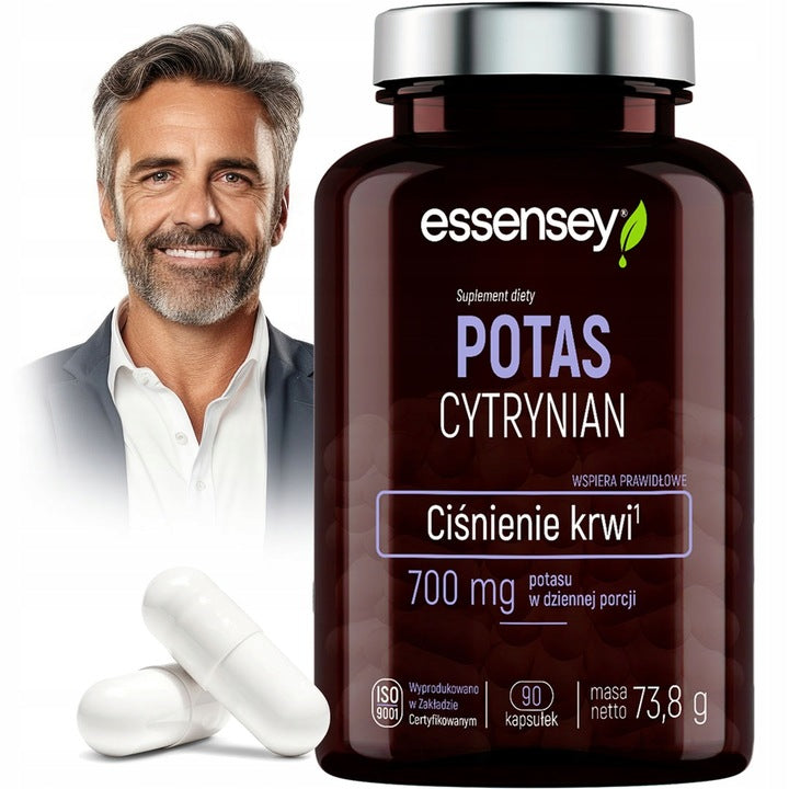 POTASSIUM CITRATE Mild 700MG Pressure Nervous System Muscle Heart 90 Caps
