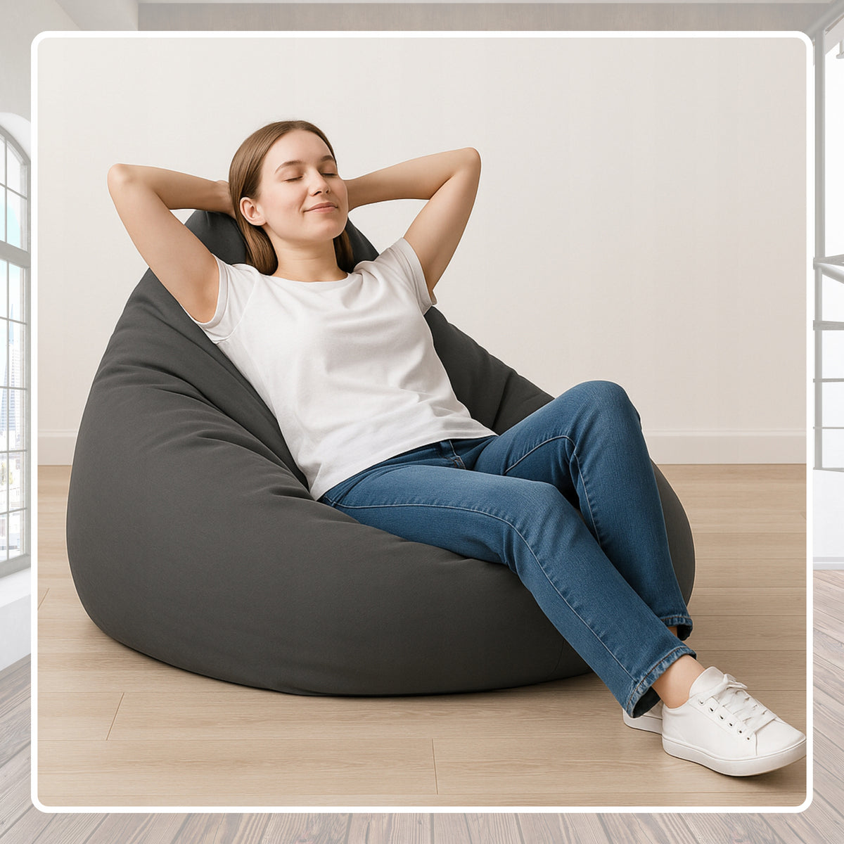 POUF SAKO OXFORD XXXXL + FREEBIE MEGA BAG WATERPROOF ARMCHAIR POUFS SEAT Manufacturer code T3