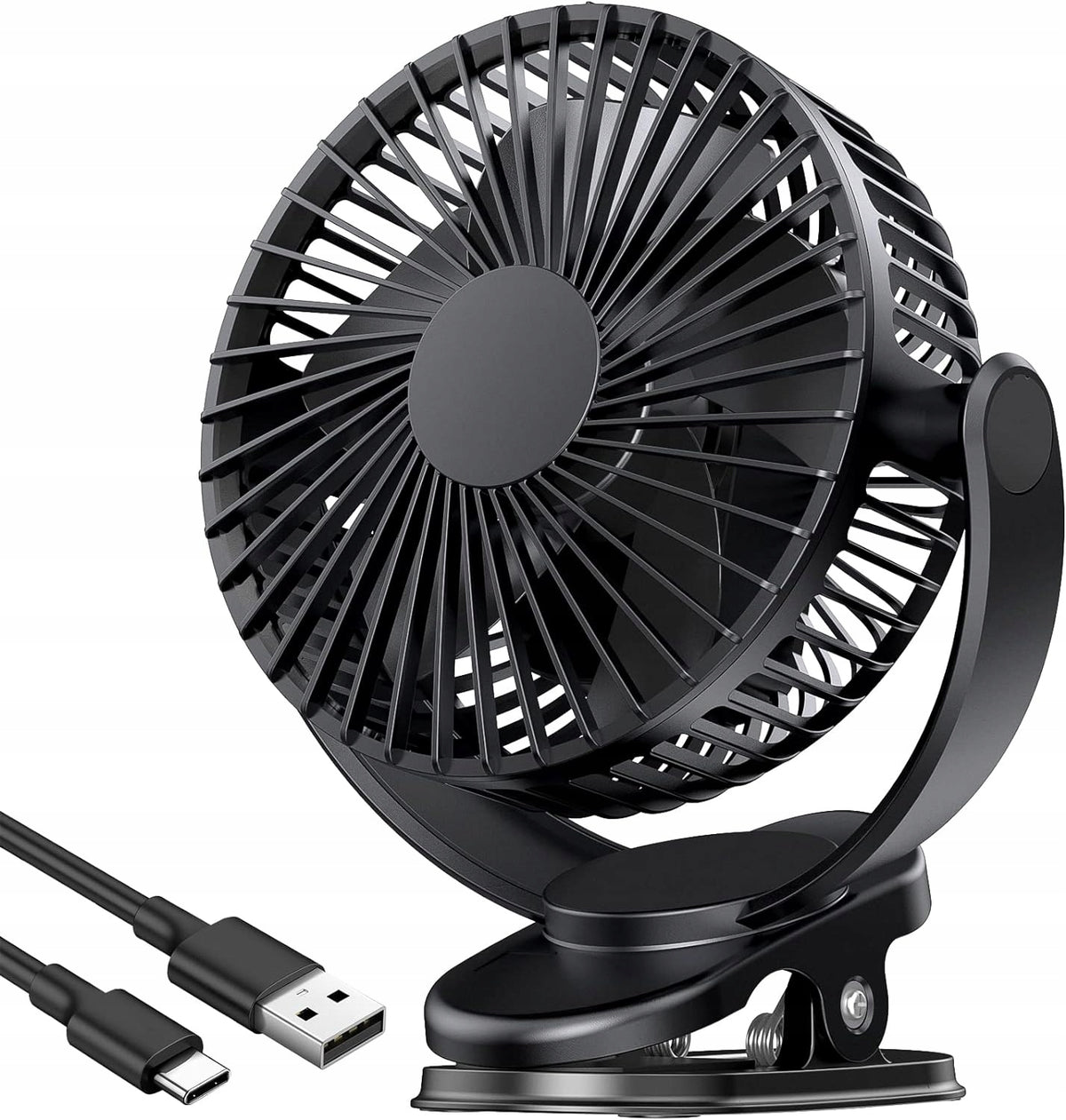 POWERFUL HOME DESK FAN WITH USB CLIP 3 LEVELS QUIET
