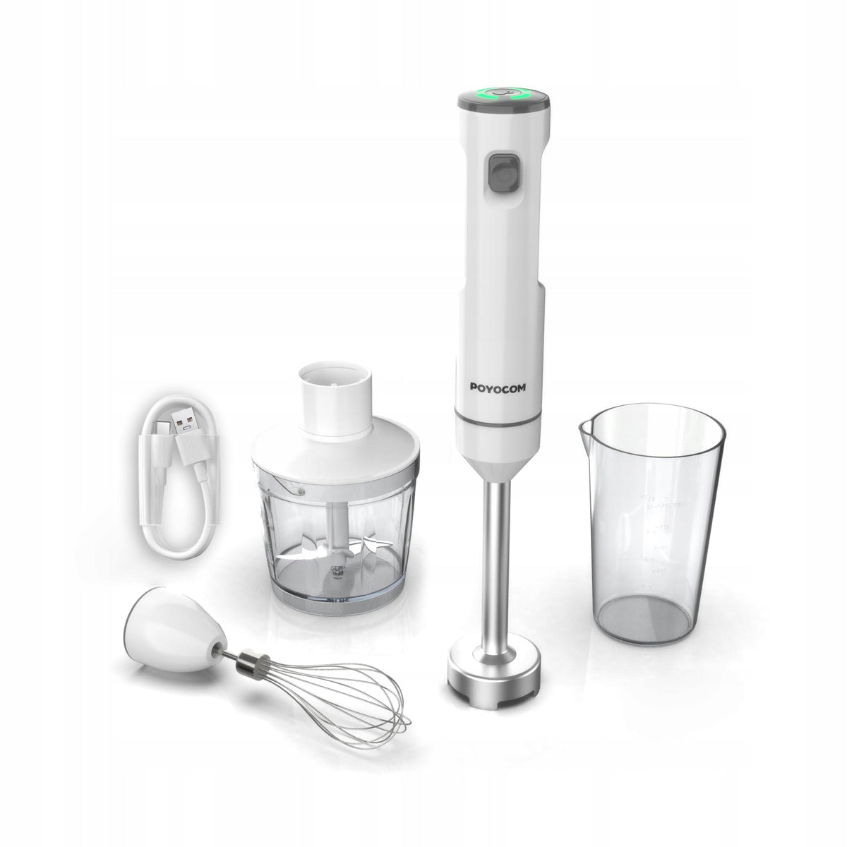 POYOCOM Wireless Hand Blender With Rechargeable Battery For Smoothie And Soups