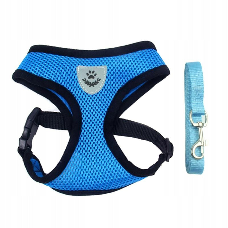 PRESSURE-FREE DOG HARNESS WITH LEASH BREATHABLE M